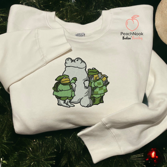 Frog & Toad | Embroidered | Snowman | Crew Neck | Sweatshirt