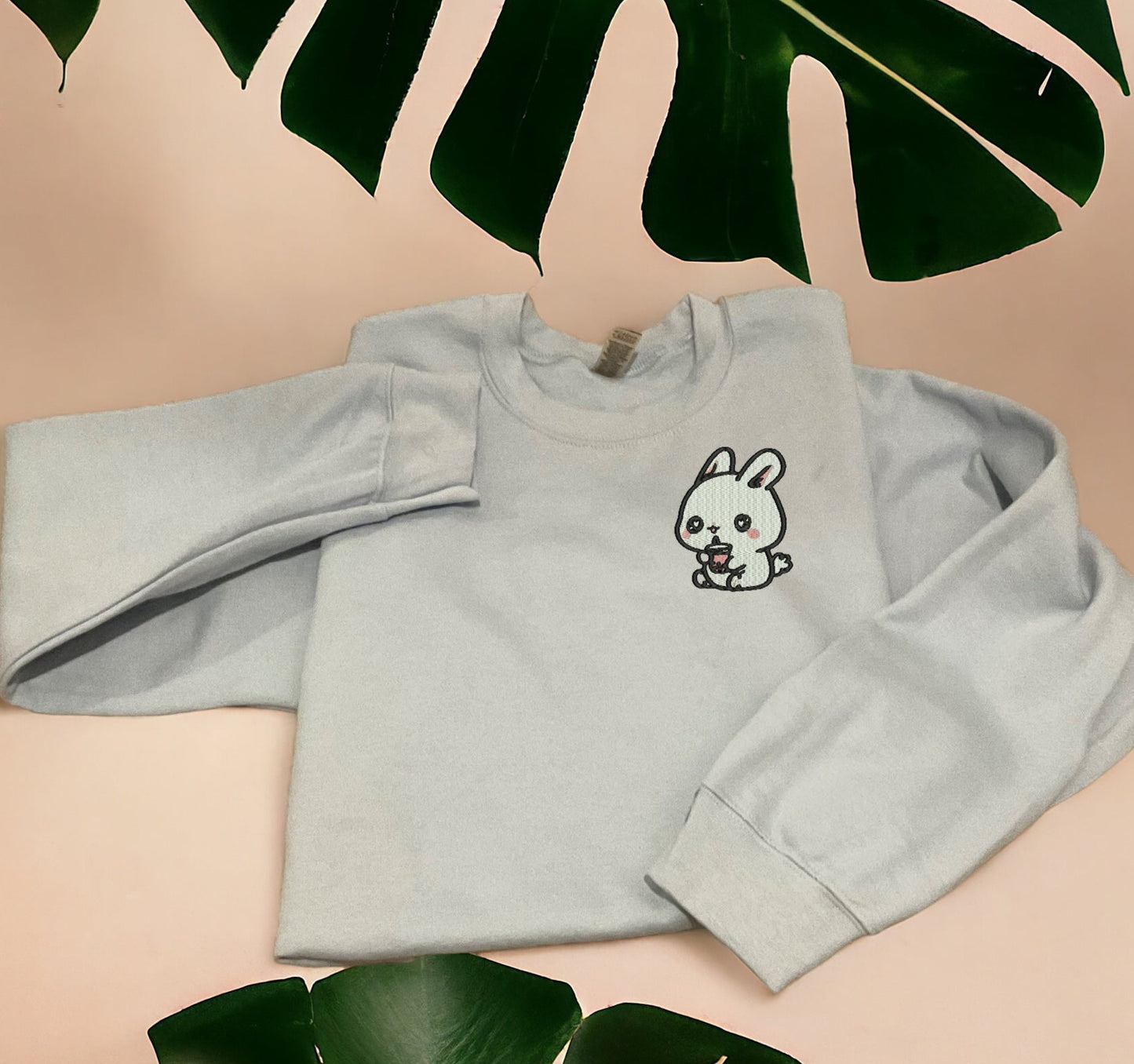 Boba Bunny Embroidered Crew