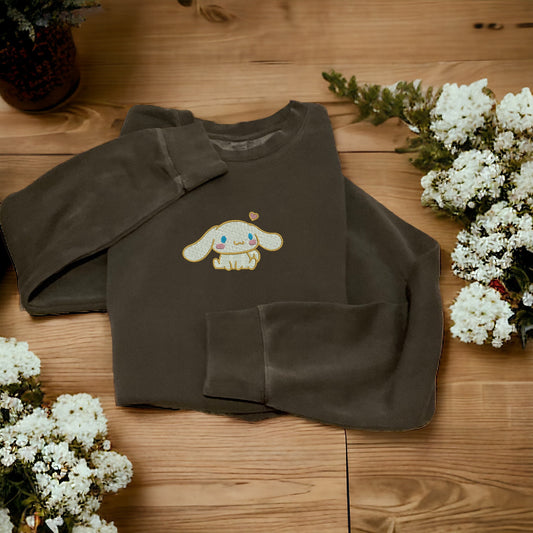 Cinnamon Roll Embroidered Sweatshirt