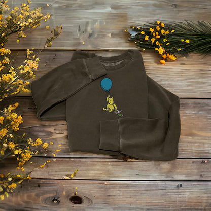 Classic Winnie The Pooh Embroidered Crew Neck Sweatshirt