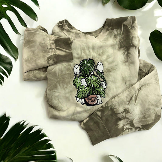 Ghosted Plants Embroidered Sweatshirt