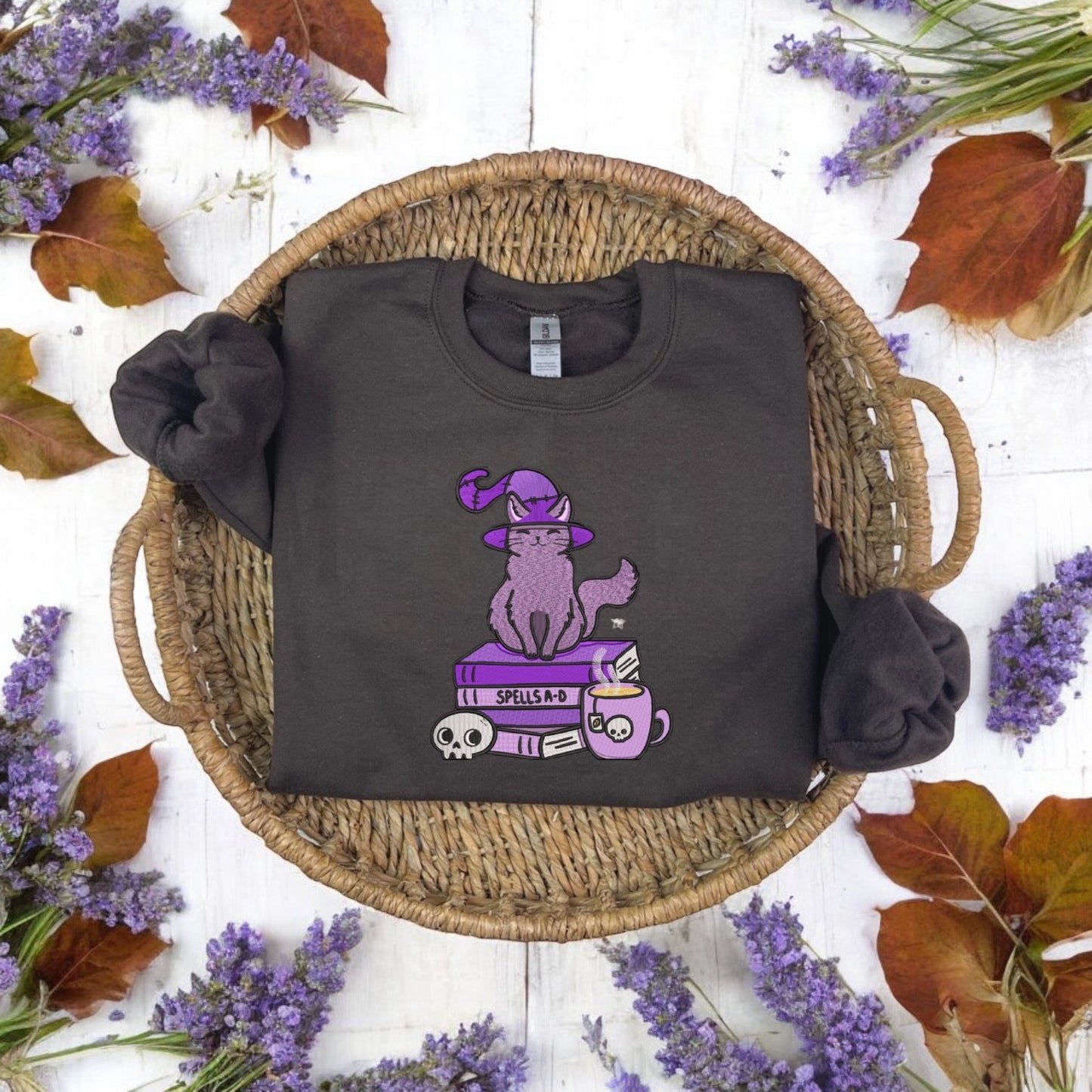 Kitty Witch Embroidered Sweatshirt